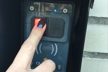 Extra veiligheid door de vingerscan